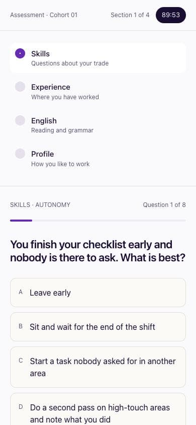 Take the assessment