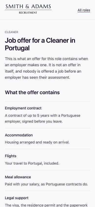 Contract and visa